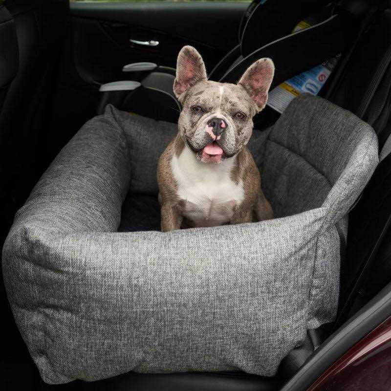Memory Foam Dog Car Bed Gray Q199
