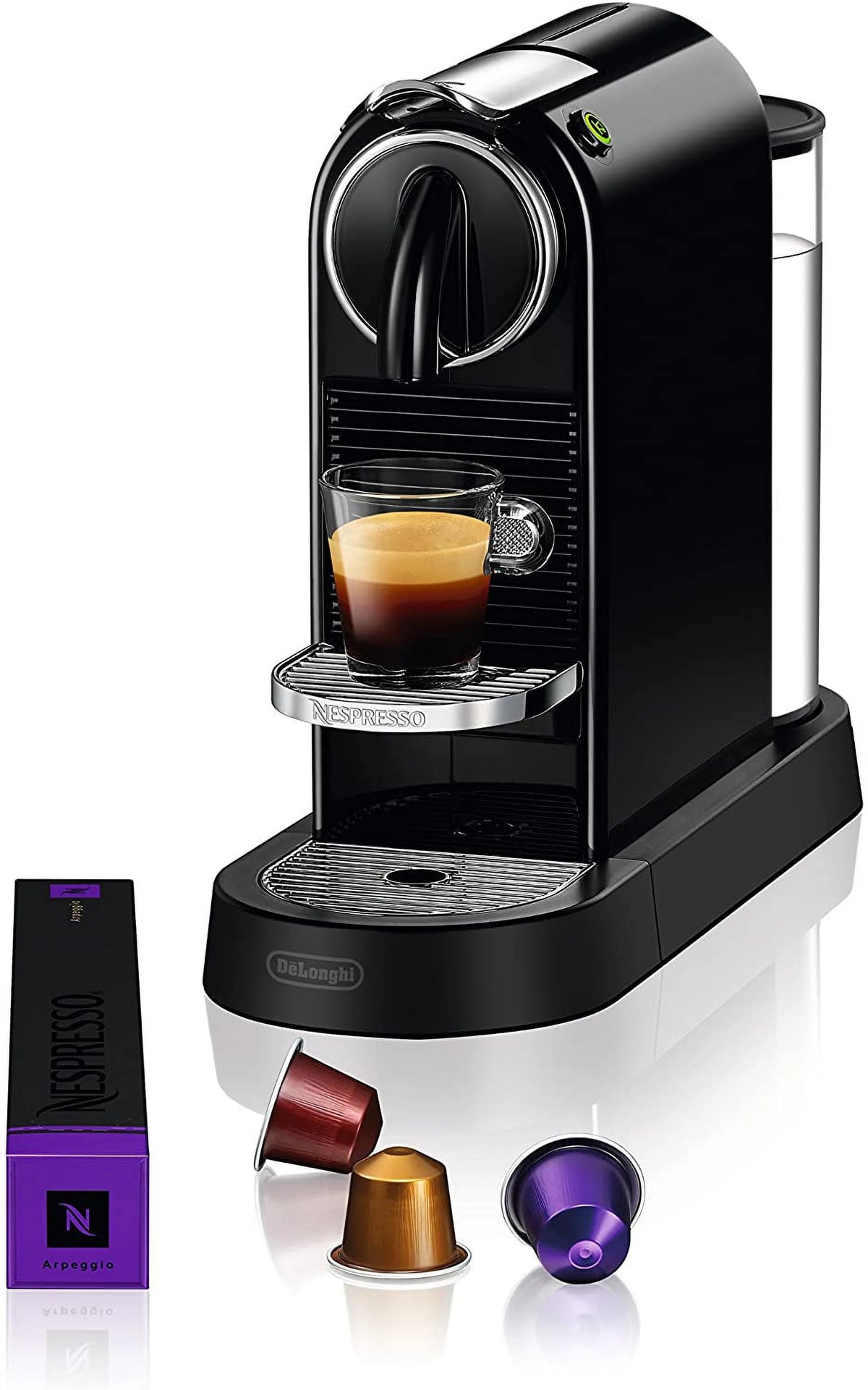 Black Coffee and Espresso Machine with Milk Frother H348220