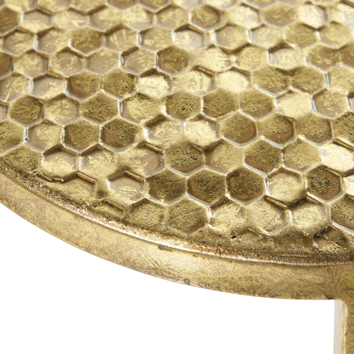 16" x 28" Gold Metal Nesting Accent Table, 3-Pieces Z9439
