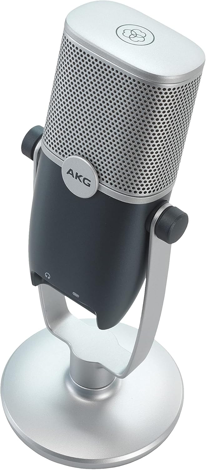 Blue and Silver USB-C Condenser Microphone M43653