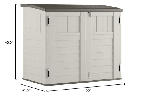 34 Cu Ft Capacity Horizontal Outdoor Storage Shed Z7577