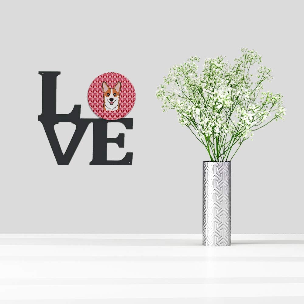 Red Corgi Metal Wall Artwork R81620