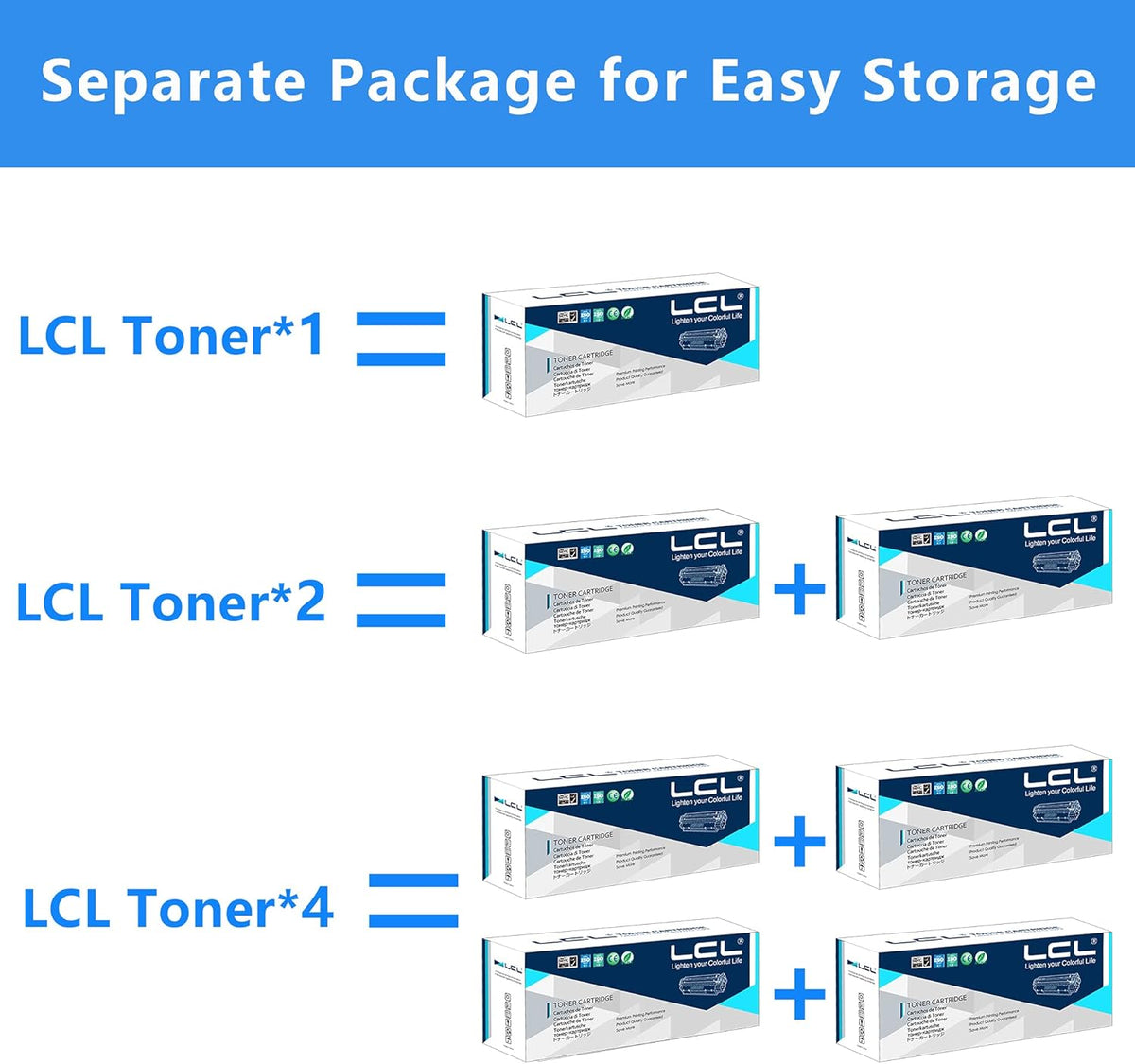 Compatible Toner Cartridge Replacement 4-Pack Black Cyan Magenta Yellow V25346