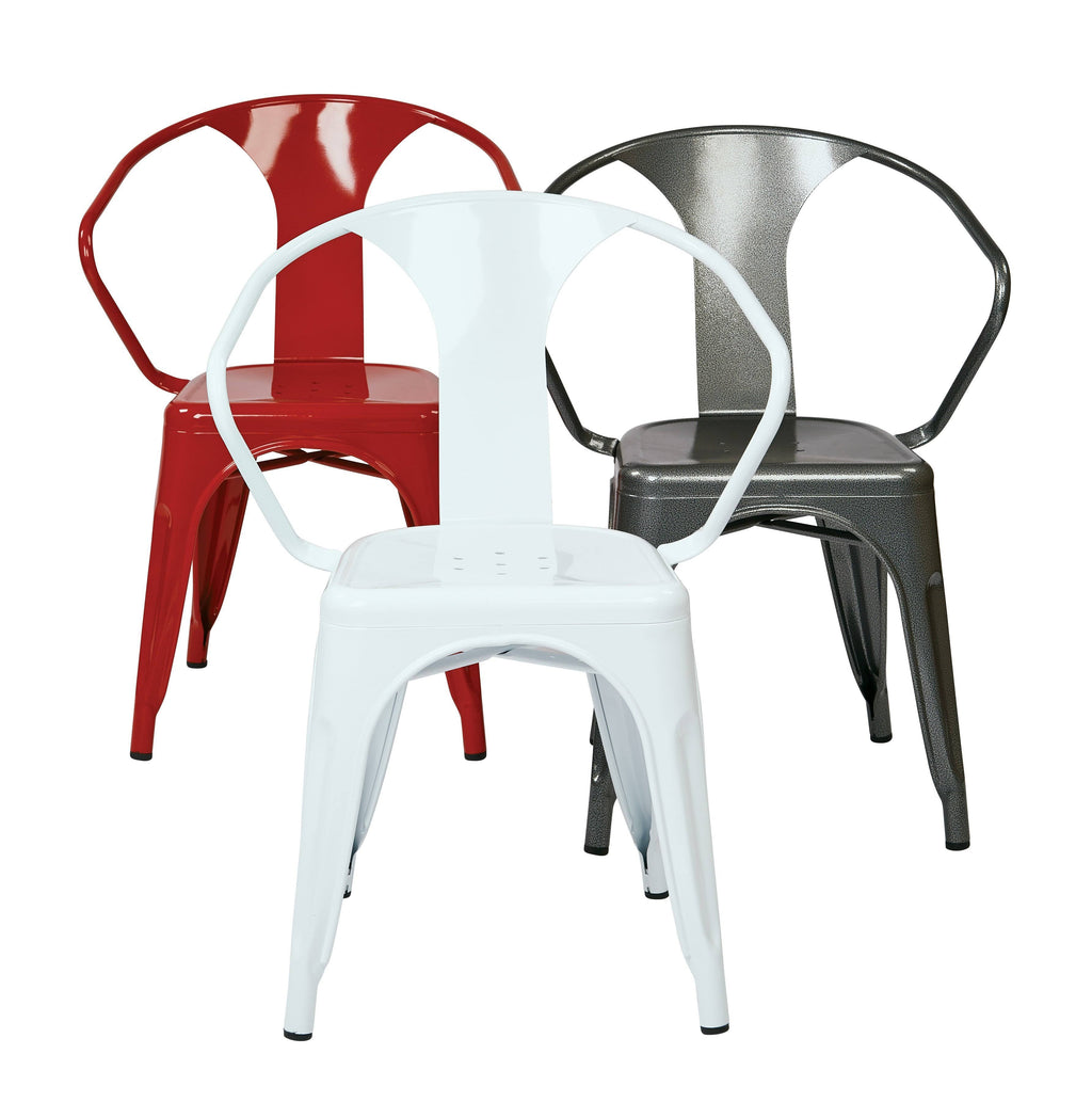 White Metal Chair 4-Pack Y61099