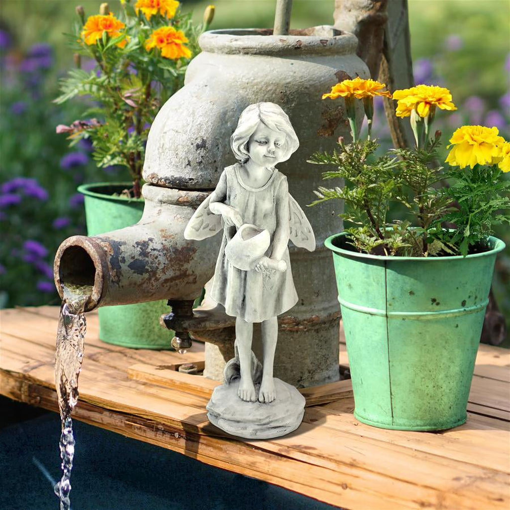 Rose Garden Fairy with Watering Can Statue B739362