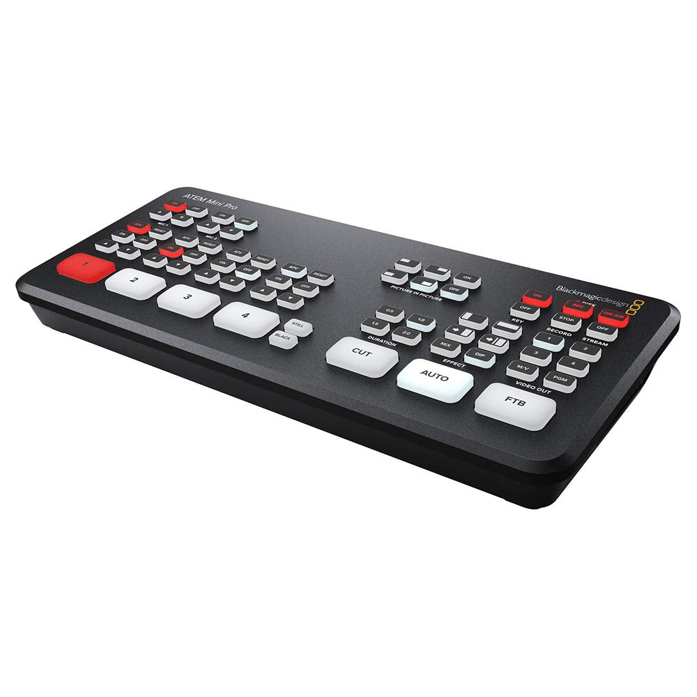 ATEM Mini Pro HDMI Live Stream Switcher with 6' High-Speed HDMI Cable & 10-Pack Straps Bundle J90315