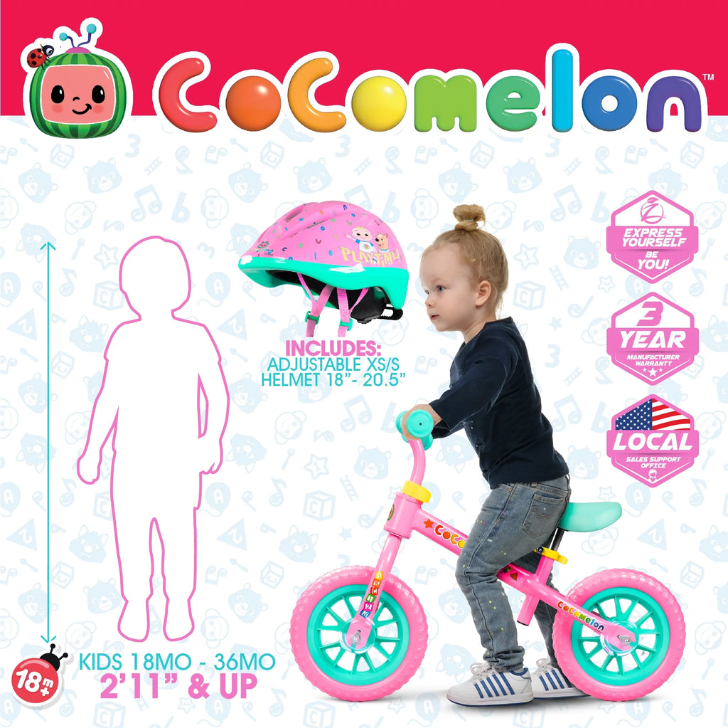 Blue Adjustable Lightweight Toddler Balance Bike V125