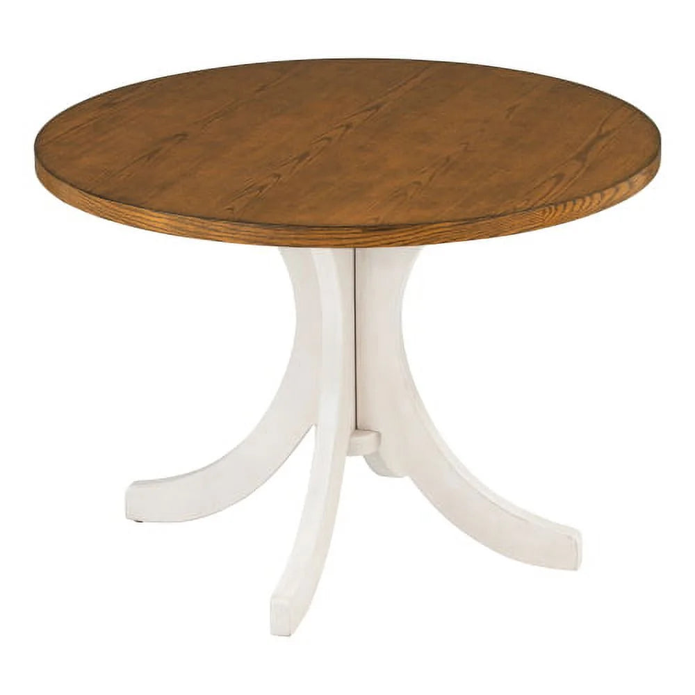 Mid-Century Solid Wood Round Dining Table X672