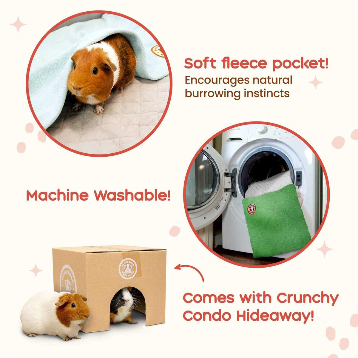Guinea Pig Fleece Cage Liner Bedding B460111
