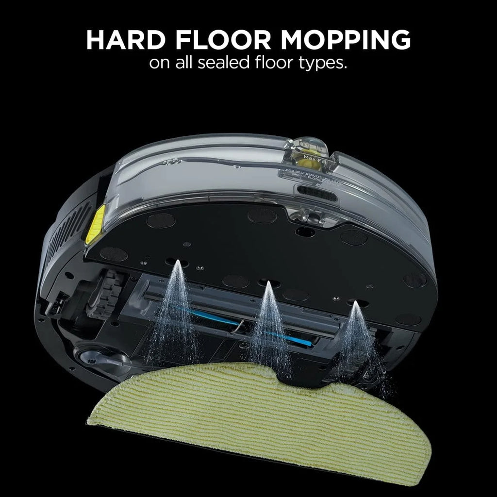 Black Silver LiDAR Navigation Robot Vacuum & Mop P65707