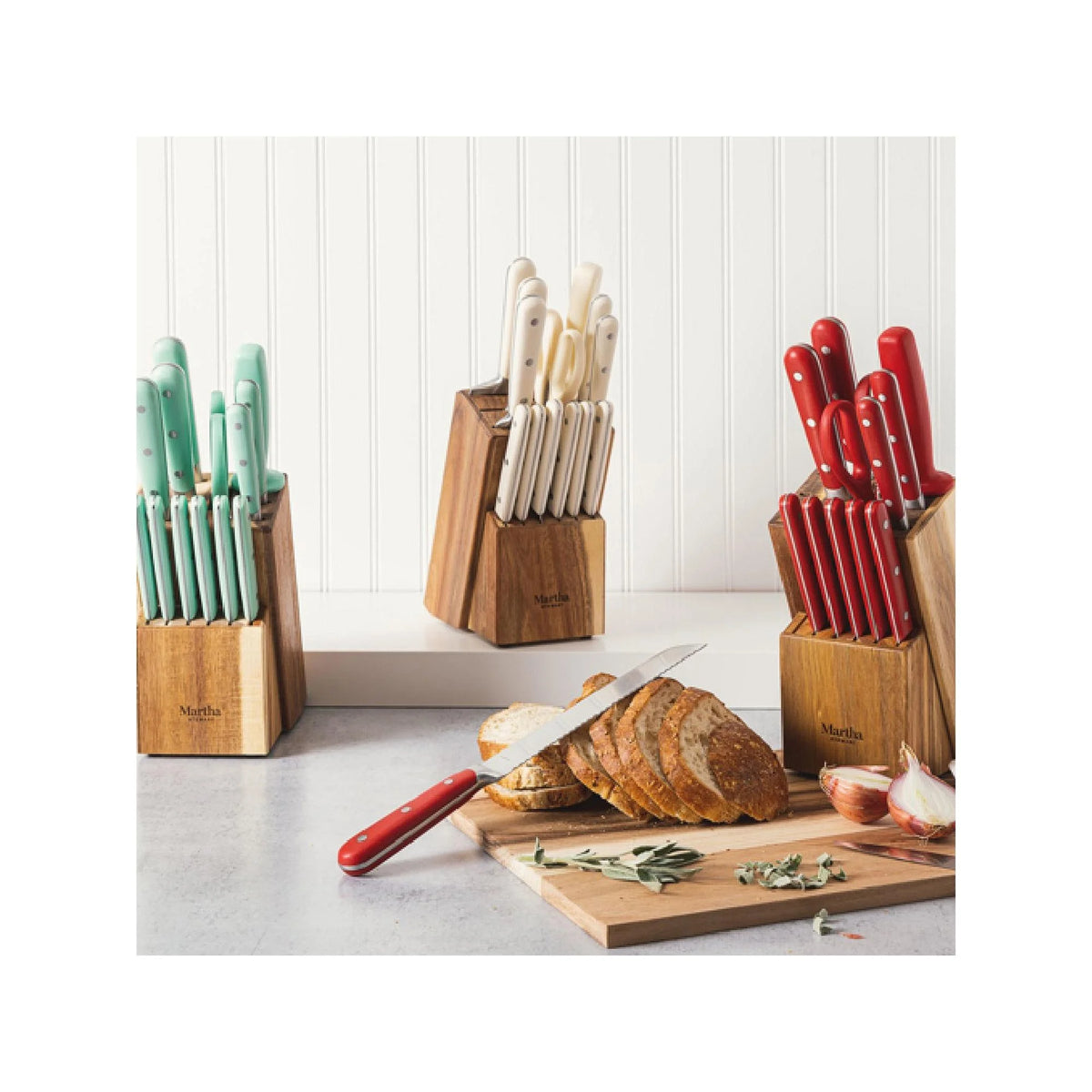 14-Piece Cutlery Set with Wood Block V78894