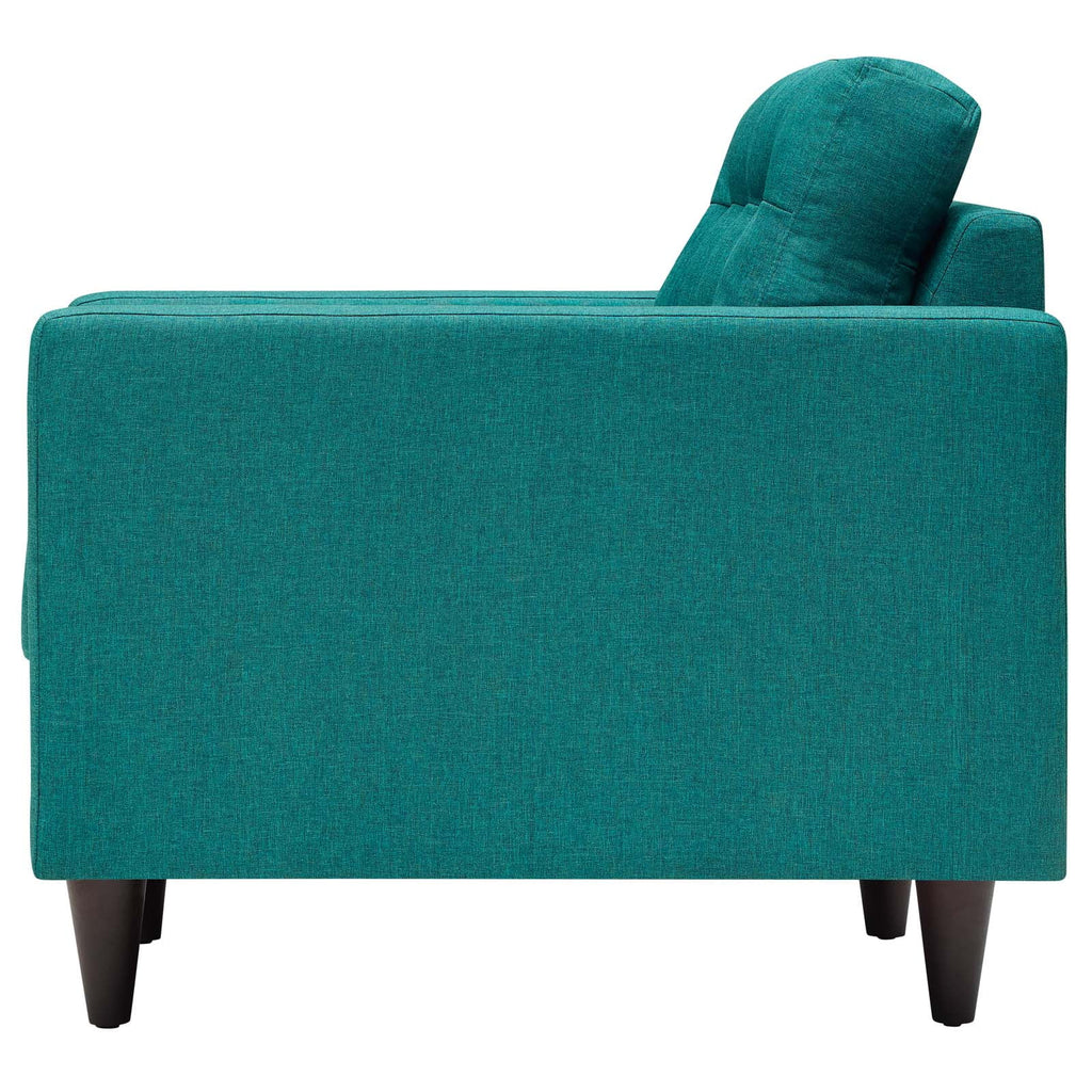 Fabric Aqua Blue Armchair and Sofa Set J956617