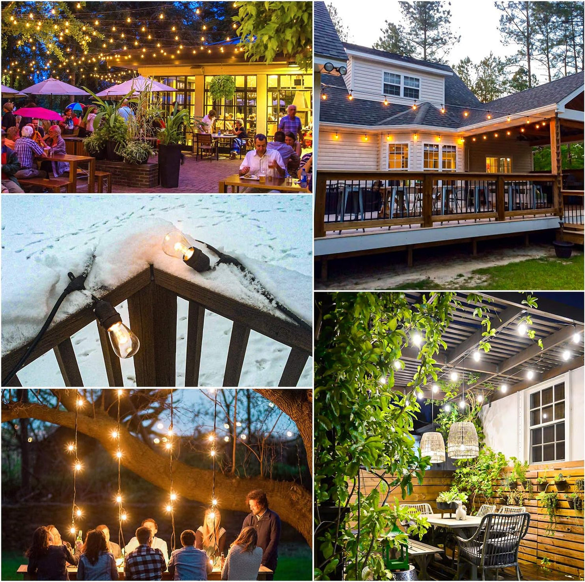 48FT Waterproof Dimmable LED String Lights with Remote Q113628