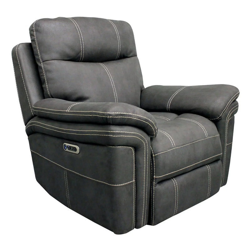 Charcoal Gray 3-Piece Recliner Loveseat and Sofa Set N851734