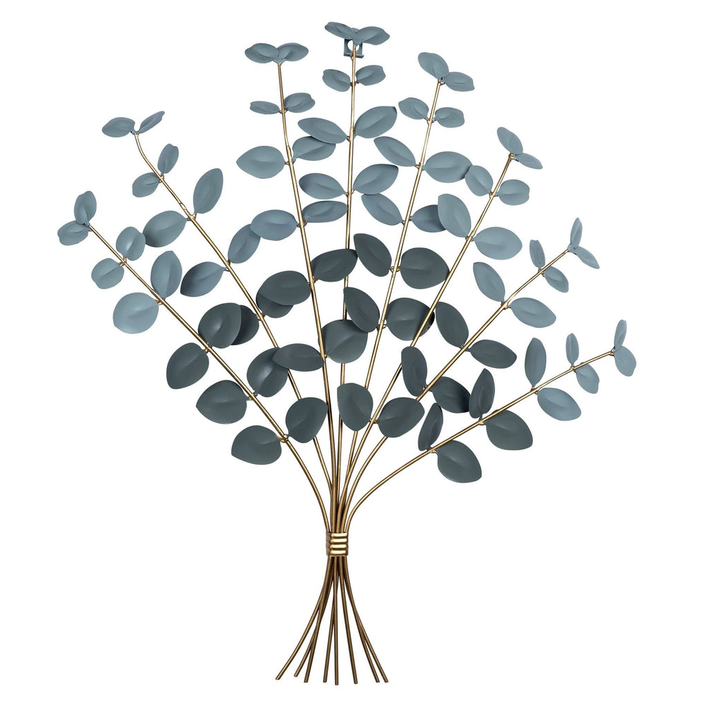Metal Eucalyptus Bouquet Wall Decor N547