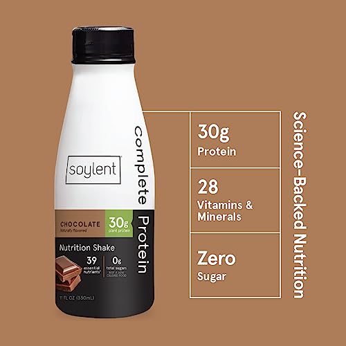Chocolate 30g Protein Vegan Dairy Free 0g Sugar Ready to Drink Protein Drinks 11oz 12 Pack F9861