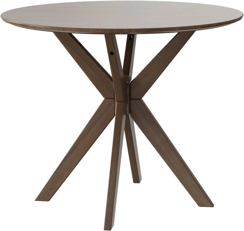 36" Round Wood Dining Table C3757