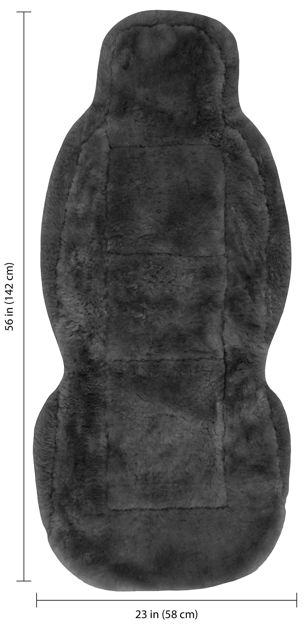 Sheepskin Seat Cover Gray L340