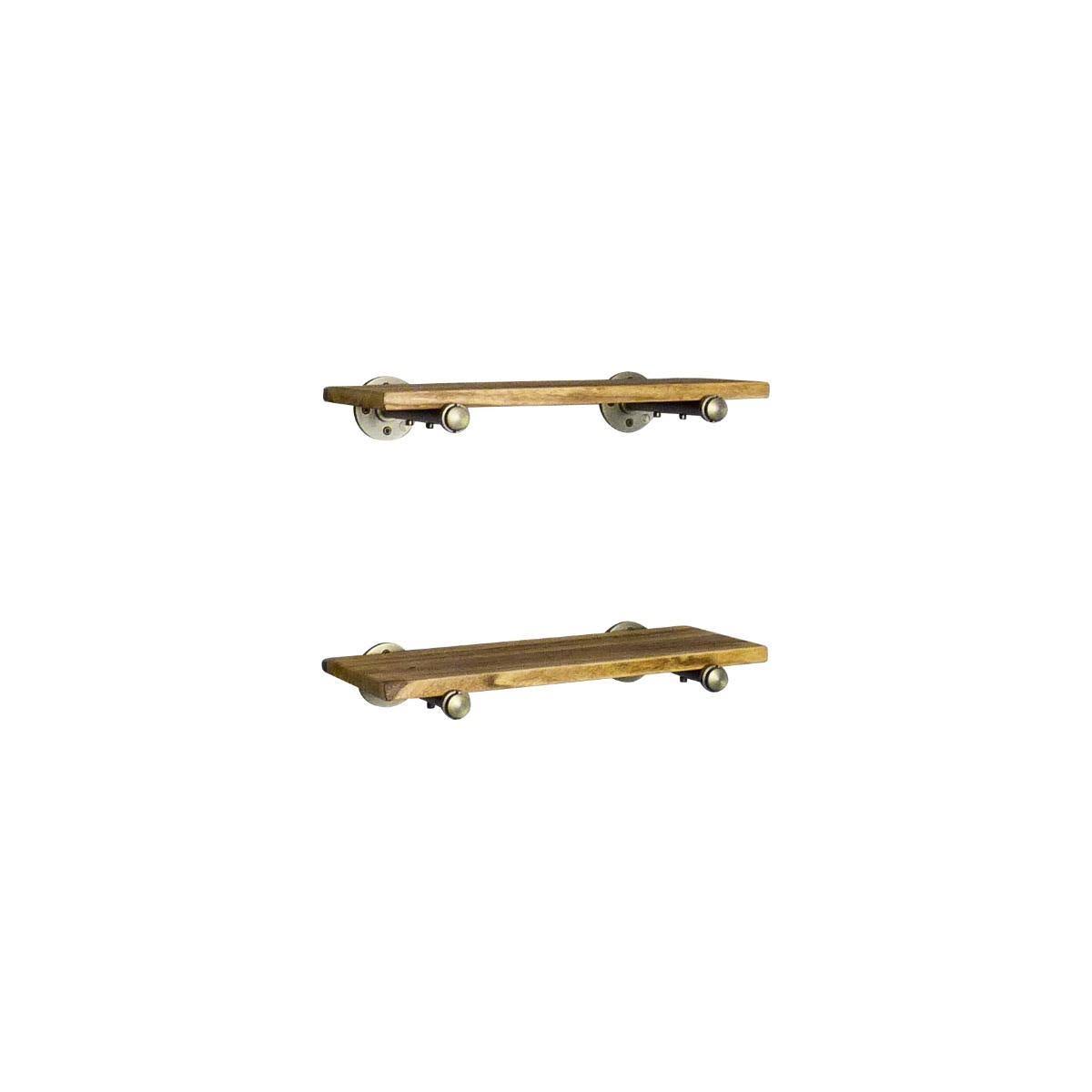 2-Piece Industrial Farmhouse Wall Shelf Set J640