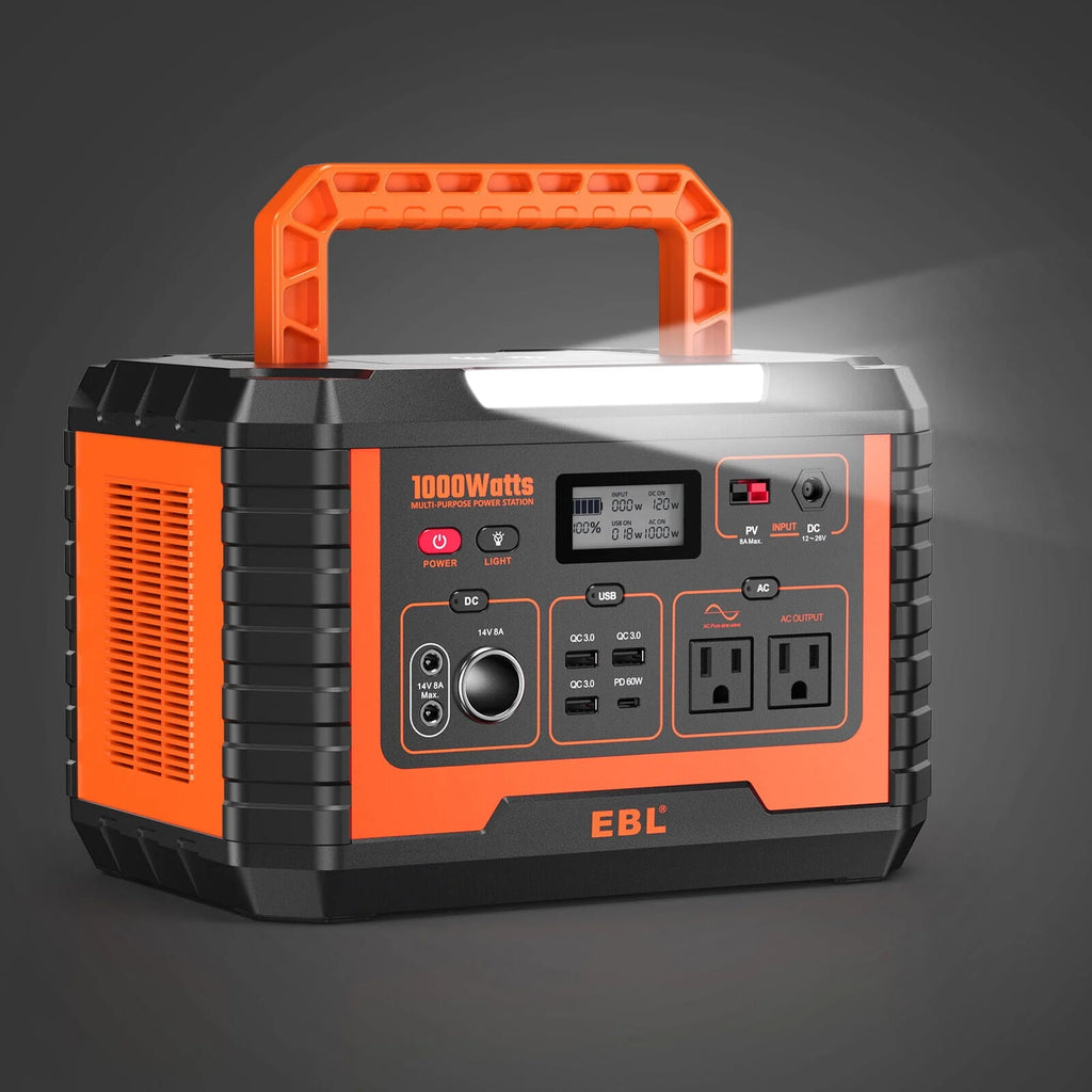 Portable Power Station 1000W Solar Generator 270000mAh Waterproof D622594