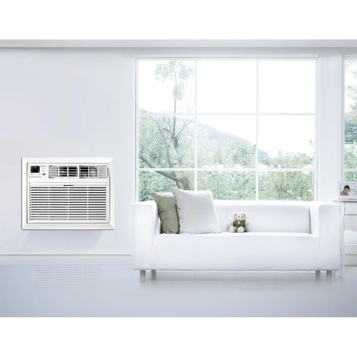 12,000 BTU 115-Volt Window Air Conditioner with Remote, White J591