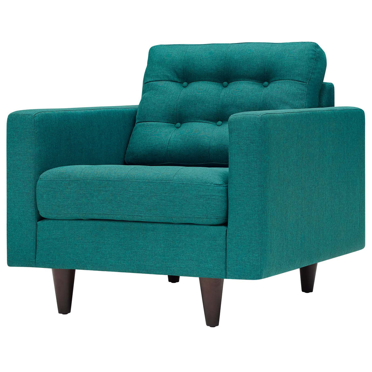 Fabric Aqua Blue Armchair and Sofa Set J956617