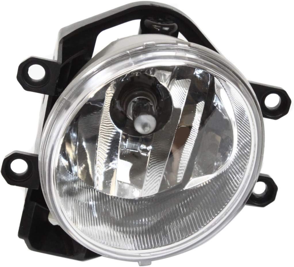 Fog Light Assembly for Toyota Prius C 2012 2013 2014 Driver and Passenger Side Pair Halogen Round T72909