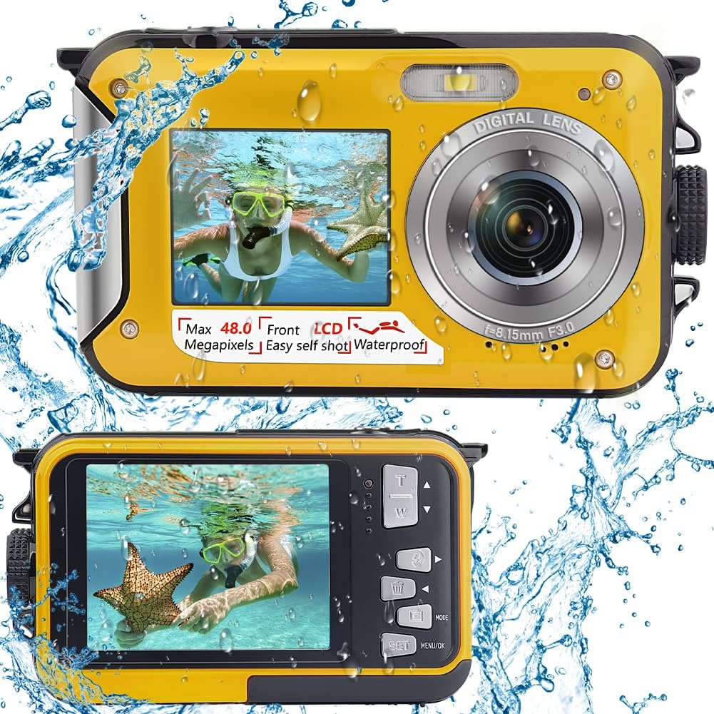 Full HD 2.7K 48MP Waterproof Digital Camera Dual Screen 16X Zoom D680271