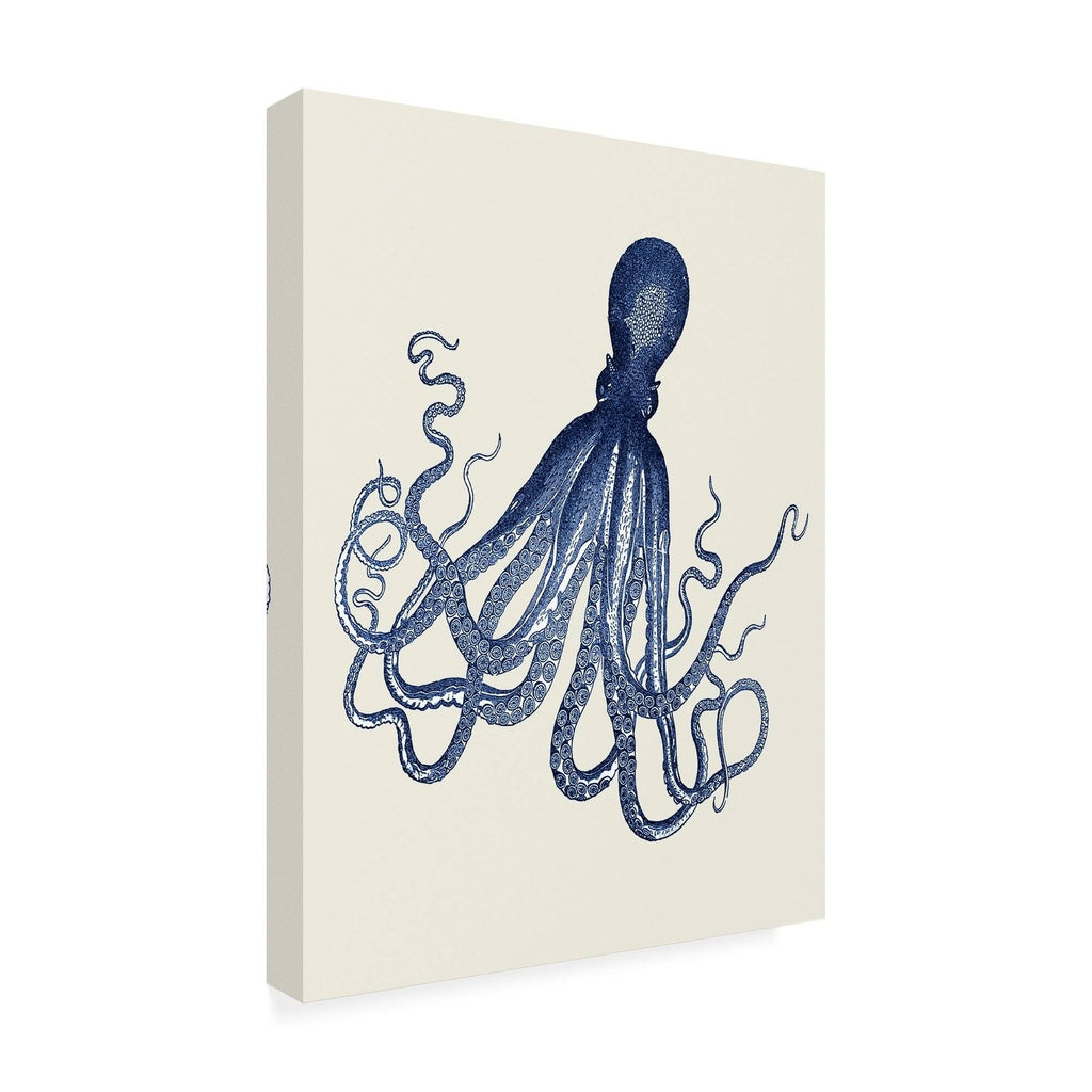 Blue Octopus Canvas Art 24x32 P534003