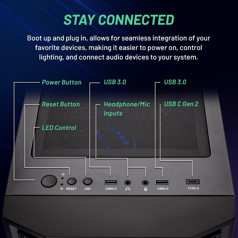 Black Gaming PC Desktop Q781