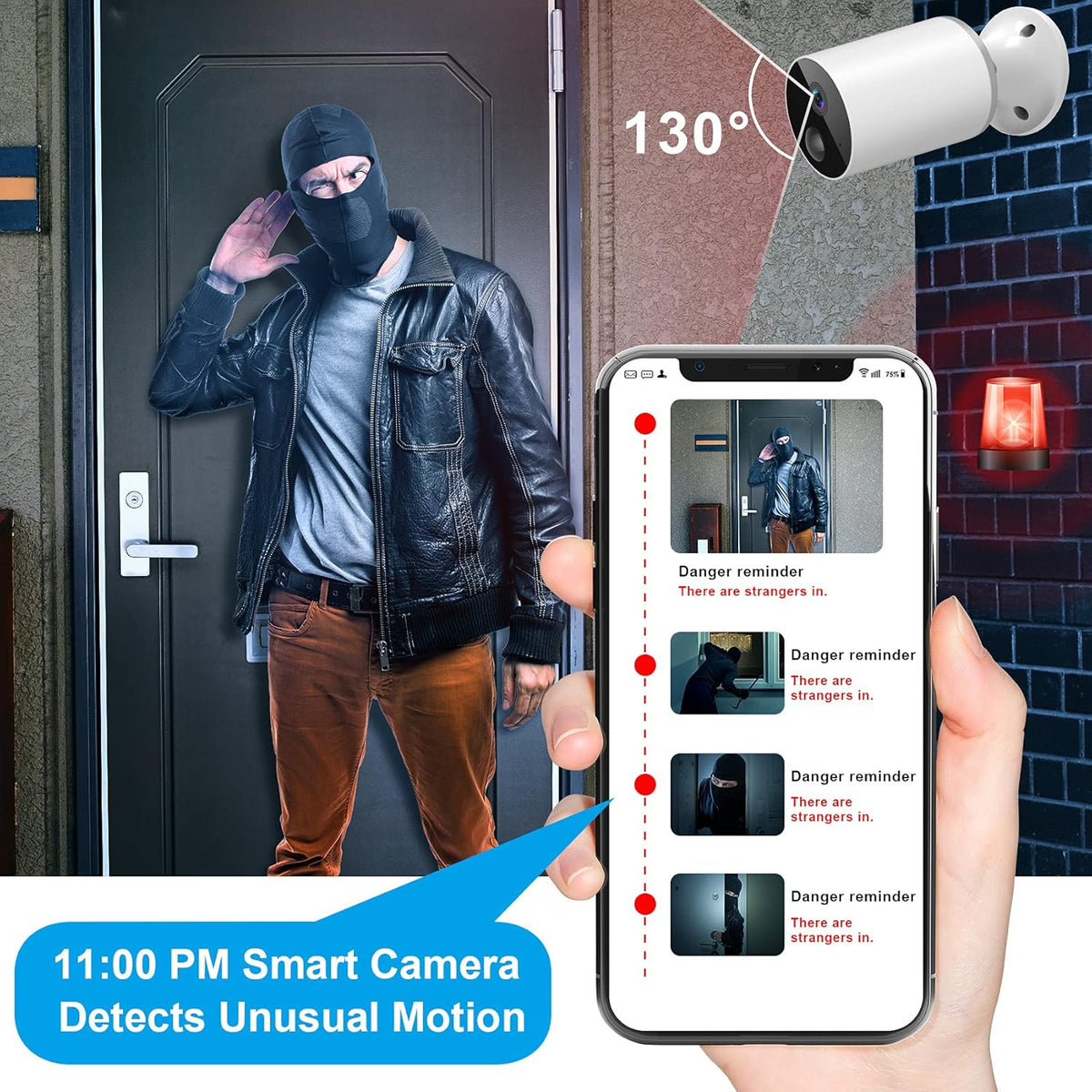 1080p HD Wireless Outdoor Security Camera E212901