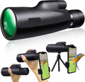 30x50 HD Waterproof Monocular with Smartphone Adapter Tripod BAK4 Prism FMC C772074