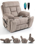 Large Power Lift Recliner Chair with Heated and Massage, 26in Extra Wide Seat P4057