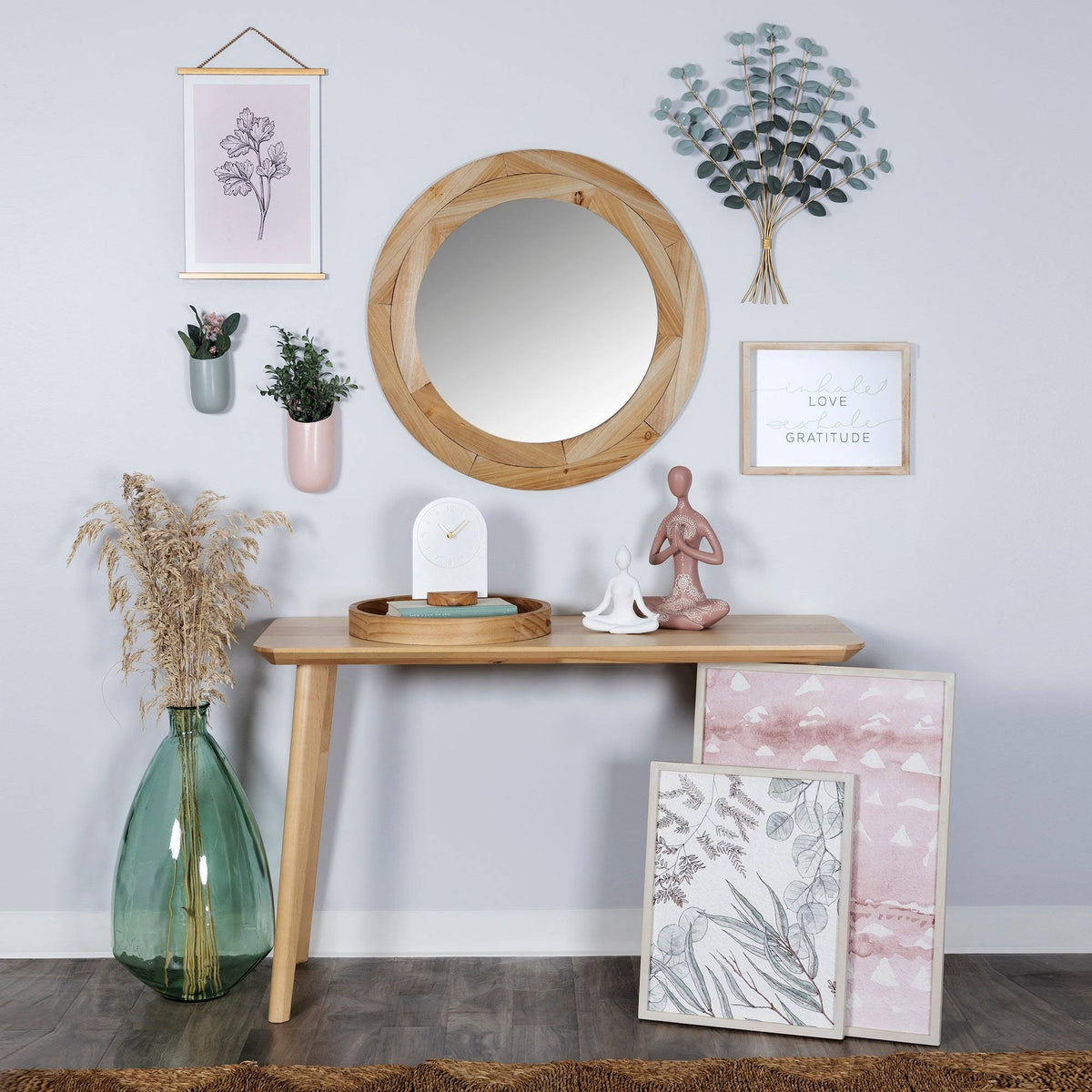 Metal Eucalyptus Bouquet Wall Decor N547