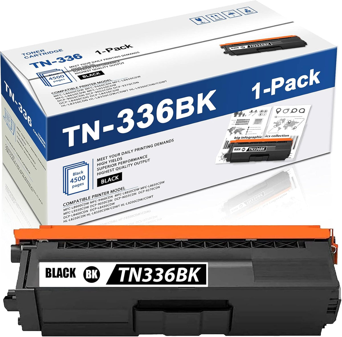Black High Yield Toner Cartridge I876