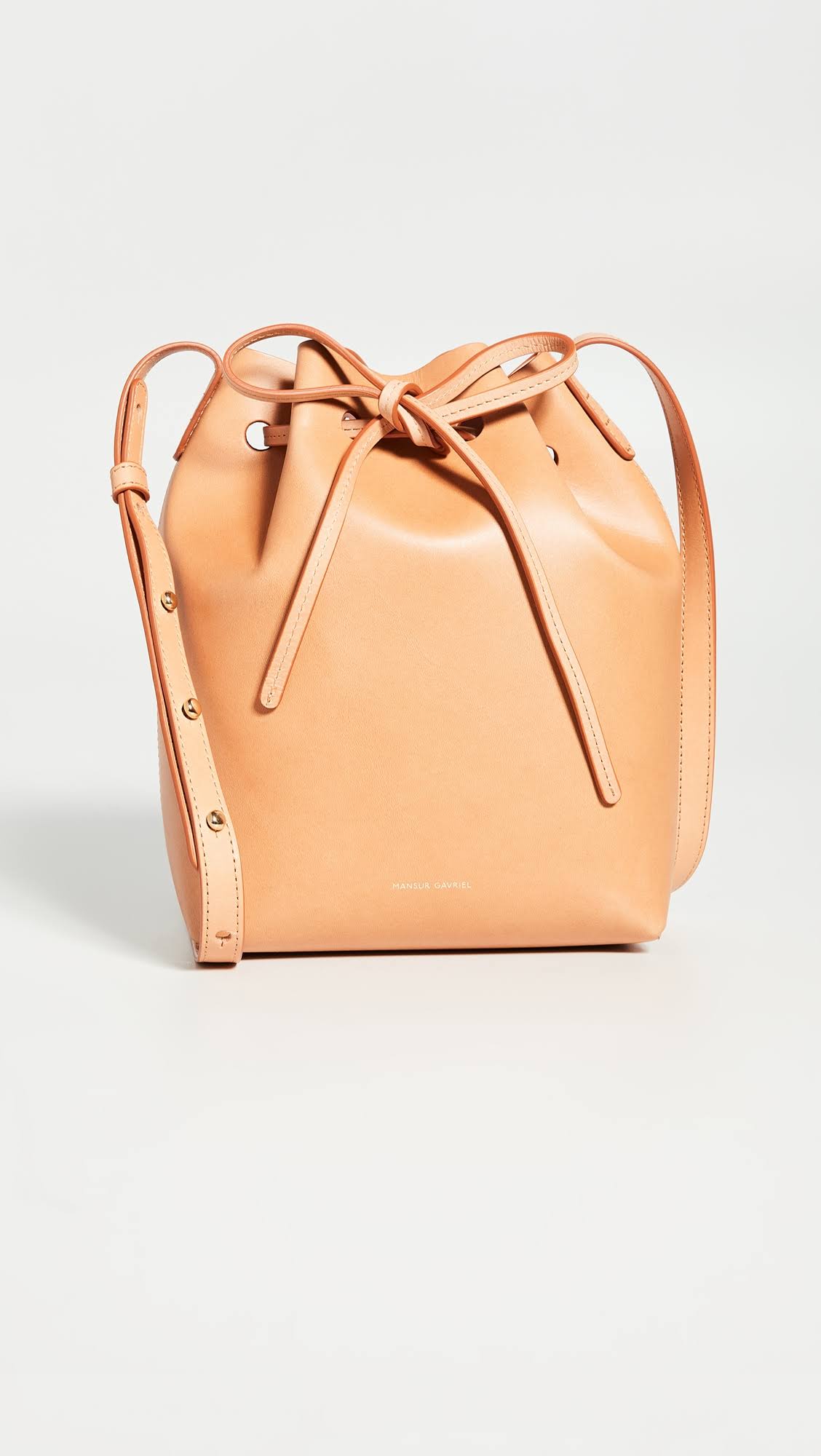 Mini Leather Bucket Bag T423