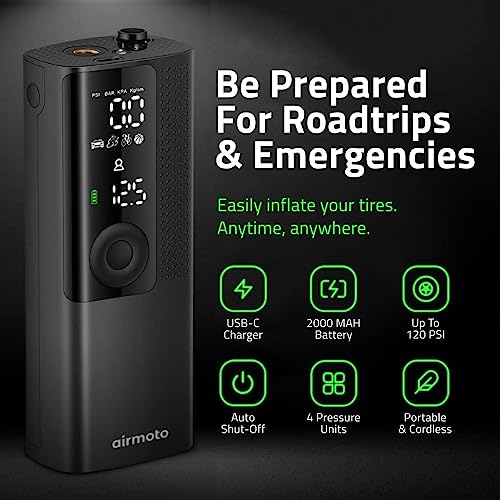 Tire Inflator Portable Air Compressor with Digital Pressure Gauge X723