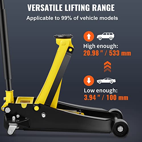 4 Ton Low Profile Steel Floor Jack C4296