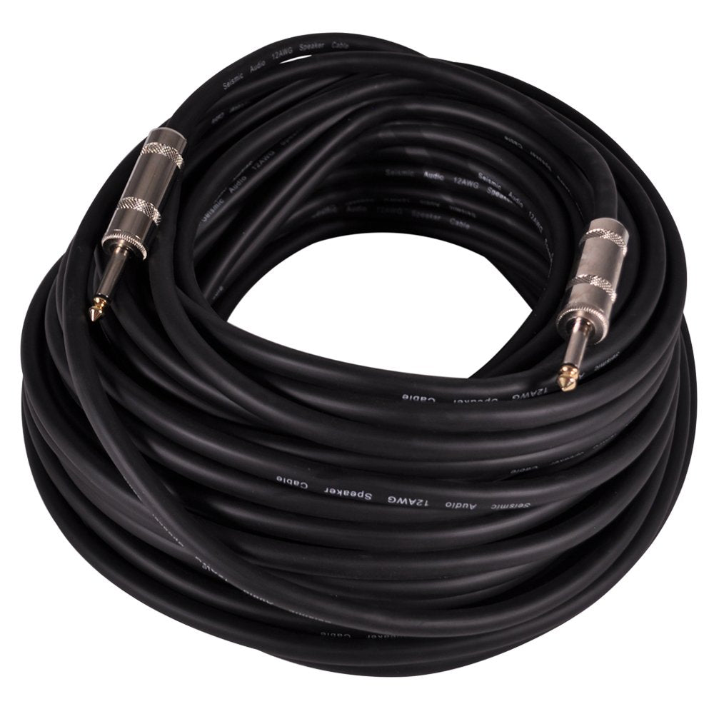 100-Feet 1/4 to 1/4-Inches 12-Gauge Speaker Cable Pair V226