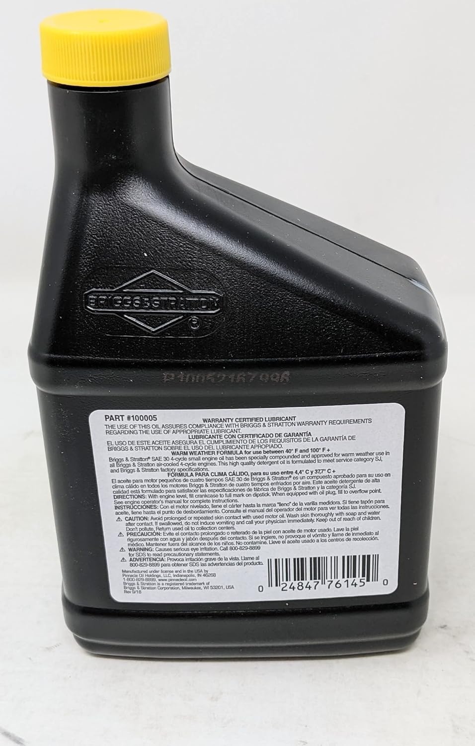SAE 30 Engine Oil 18oz Bottle and Fuel Treatment Pack of 2 J58346