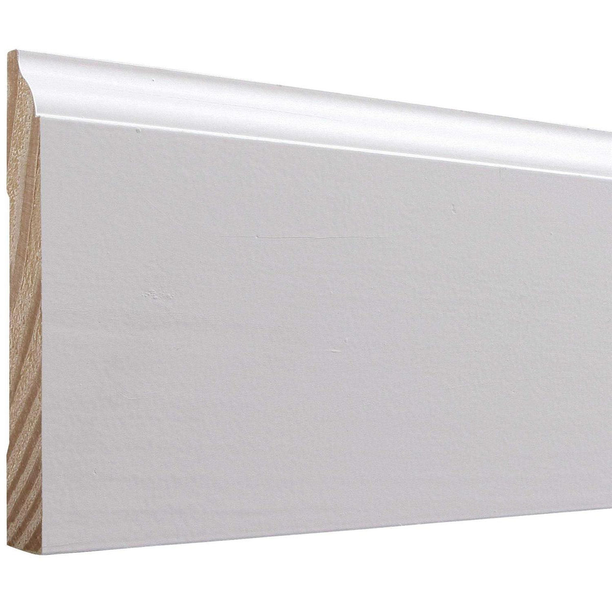 9/16-in x 4-1/4-in x 16-ft Colonial Primed Pine Baseboard Moulding D4235