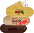 Custom Swivel Wooden USB 2.0 Flash Drive 128MB 50 Pack F907