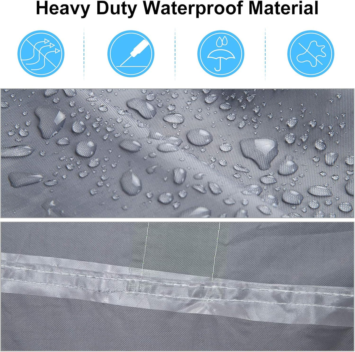 Waterproof 2 Door Car Cover with Windproof Straps B480983