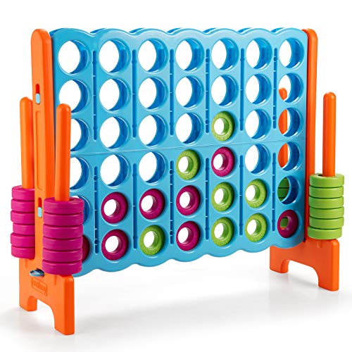 4 in A Row Giant Game Set with 42 Jumbo Rings Q133138