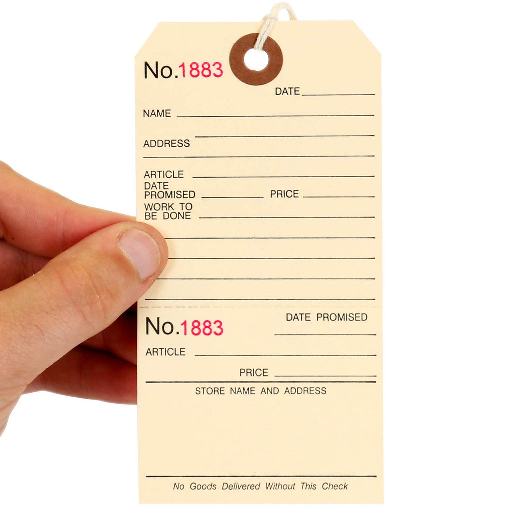 Repair Tags with Attached String L976