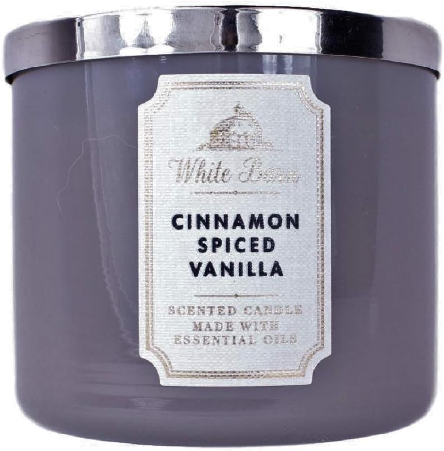 Cinnamon Spiced Vanilla 3-Wick Candle 14.5 oz K9212