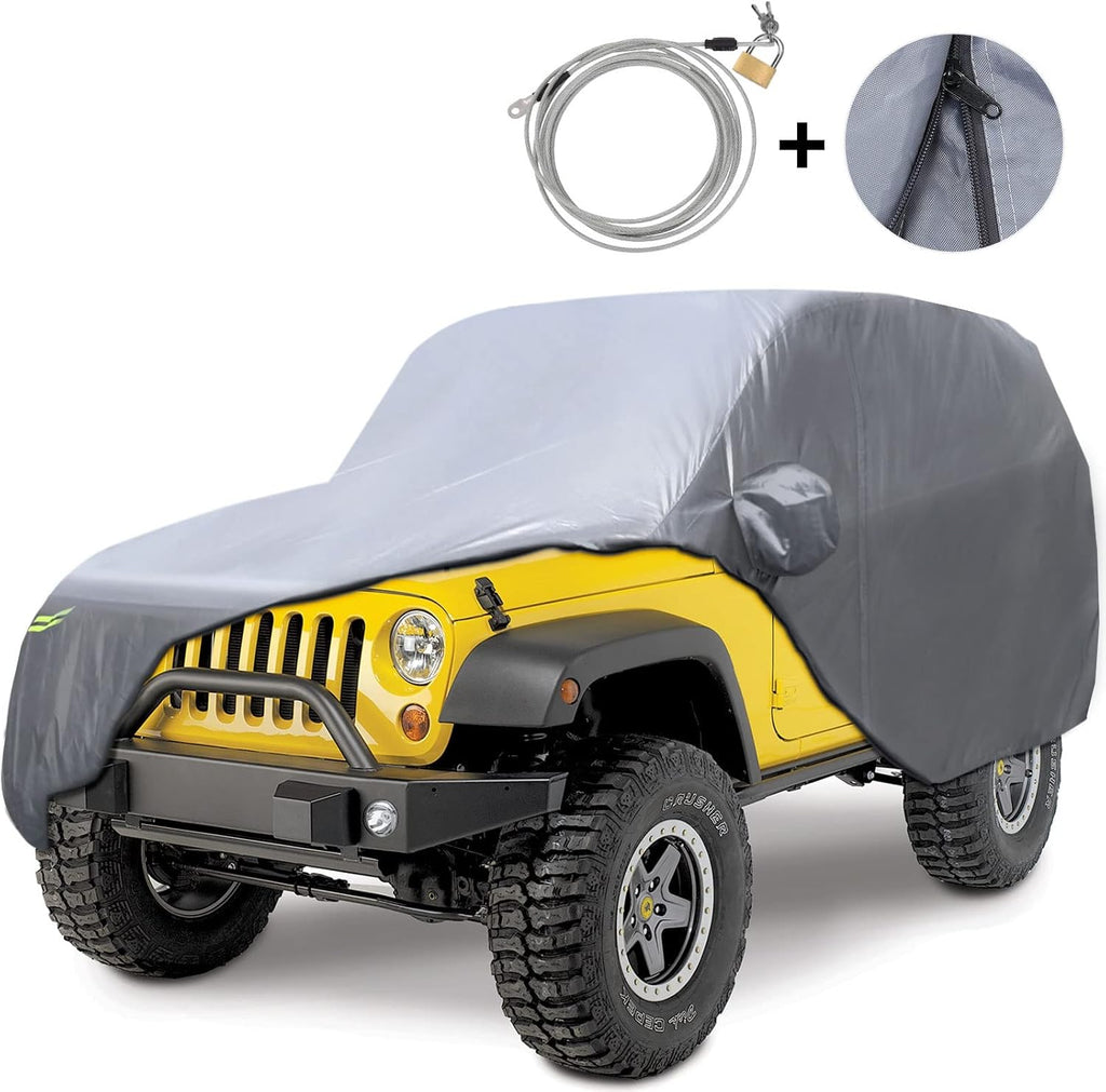 Waterproof 2 Door Car Cover with Windproof Straps B480983