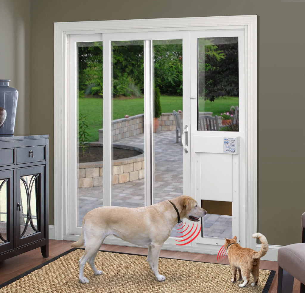 Pet Patio Panel for Sliding Glass Door, Double Pane, Low E, 81.25" x 14" T636267