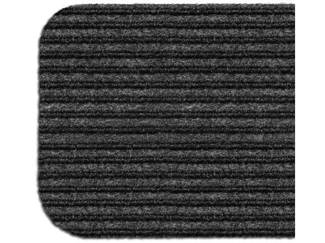 Set of 15 Skid-Resistant Carpet Stair Treads Smokey Black 9 in. x 36 in. K2529