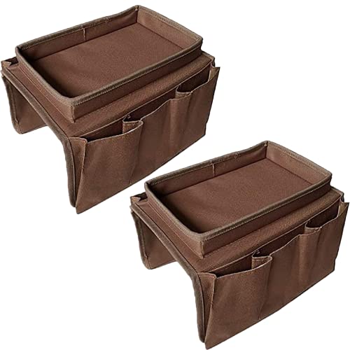 Grey Sofa Armrest Organizer with Pockets G260